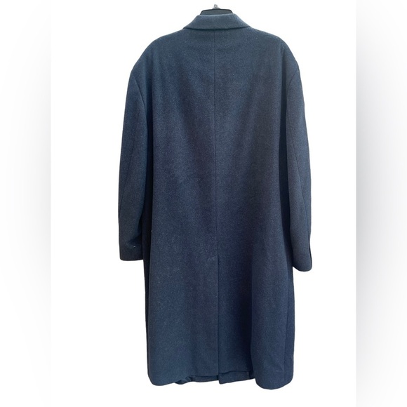 Polo Ralph Lauren black cashmere wool blend long overcoat Made in Italy - Picture 2 of 11